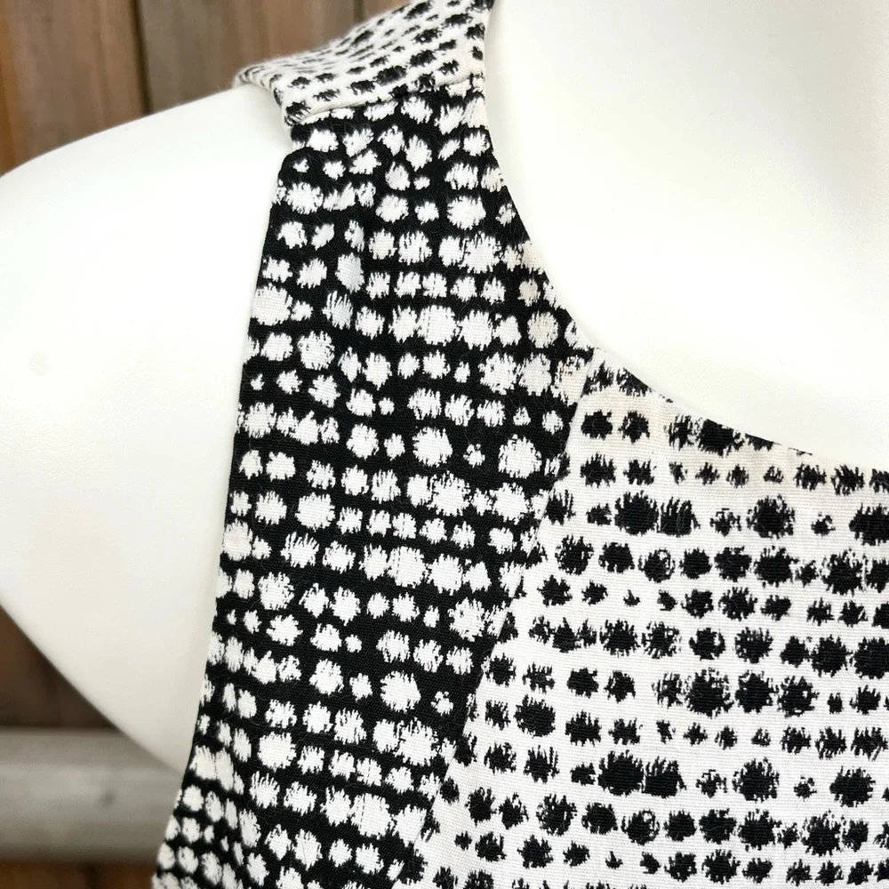 FINAL PRICE: Banana Republic Black and White Dotted Dress - Picture 3 of 9